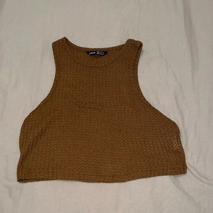 SHEIN Brown Cropped Top
